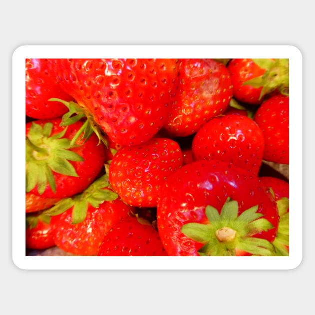 Strawberries Sticker by JonDelorme